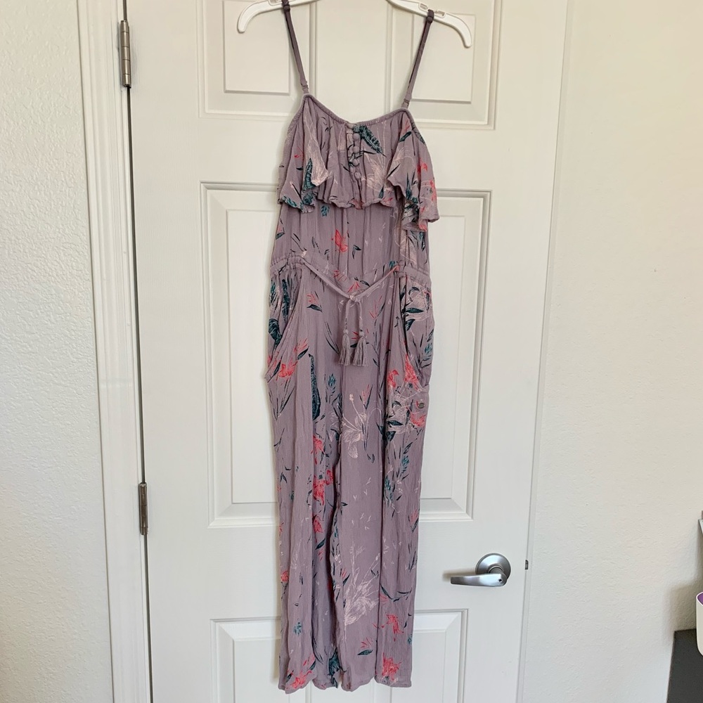 Roxy Wide Leg Floral Jumpsuit